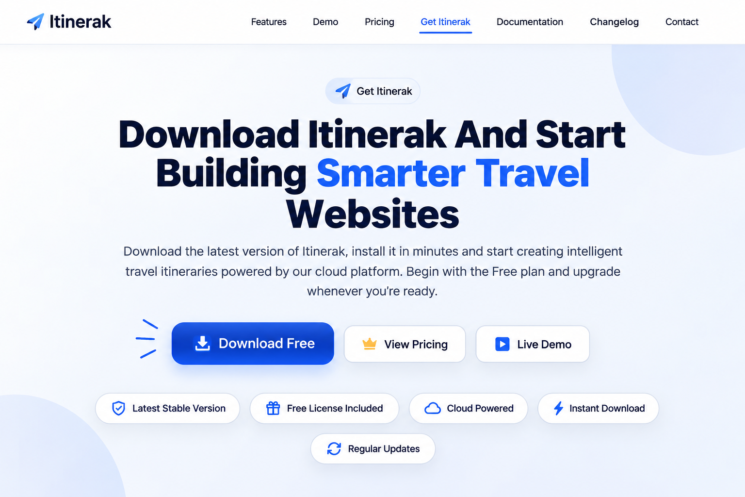 Download the Itinerak plugin from the official website